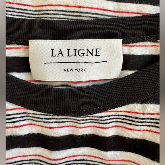 La Ligne New York Women's Striped Long Sleeve Crew Neck Top. Size XSmall - Picture 9 of 11